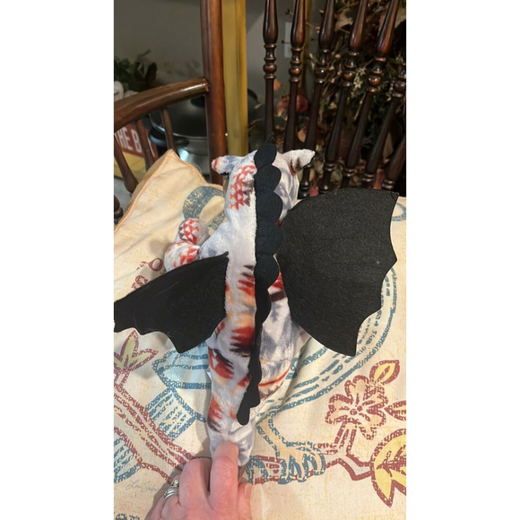 12 In NWT Stuffed Animal Grey Dragon Western Print NWT By Nativo - Picture 7 of 8